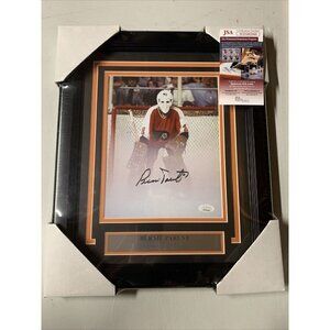 Bernie Parent Autograph Signed Philadelphia Flyers Fog 8x10 Photo Framed JSA